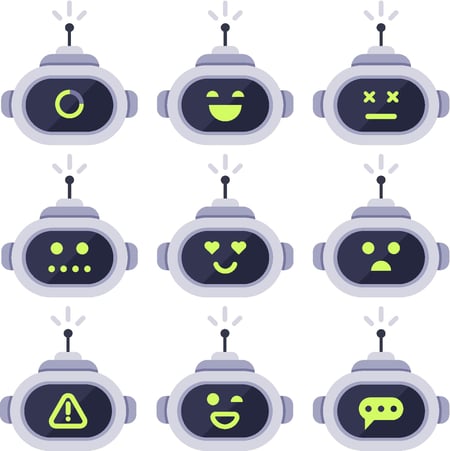 Robots with different emotions