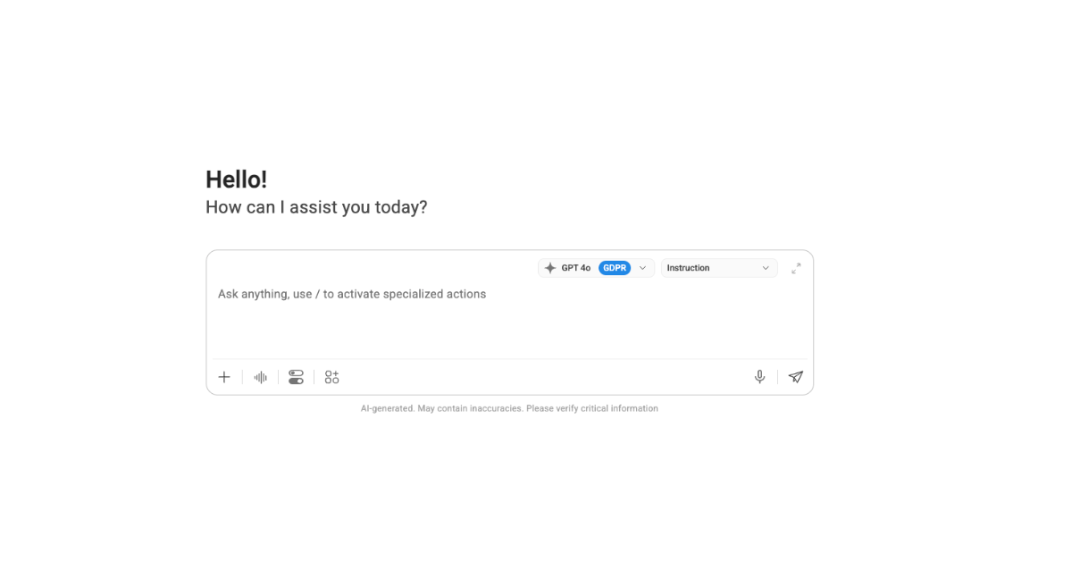 Start chatting with Ayfie Personal Assistant
