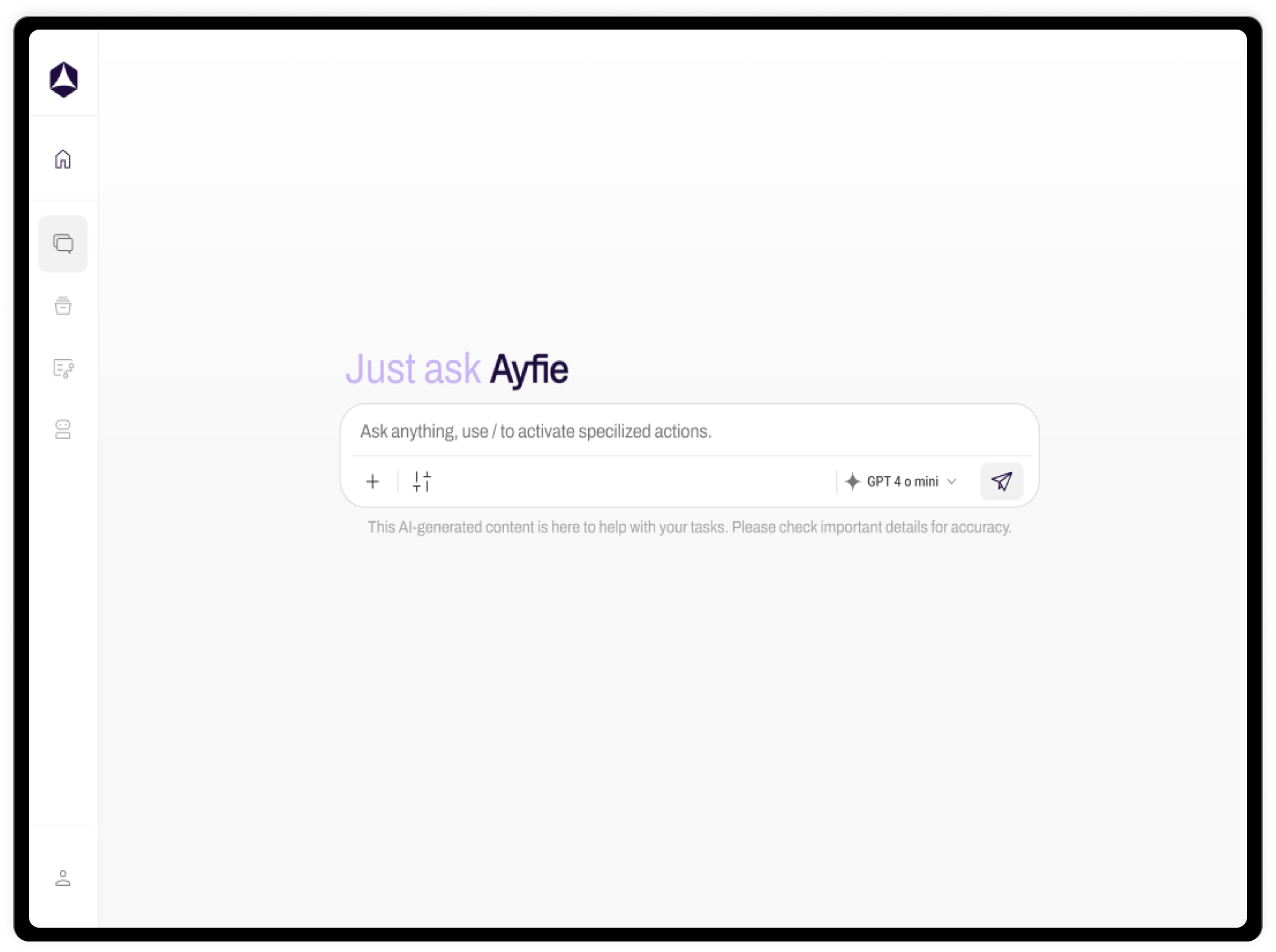 Just ask, Ayfie Business Agent